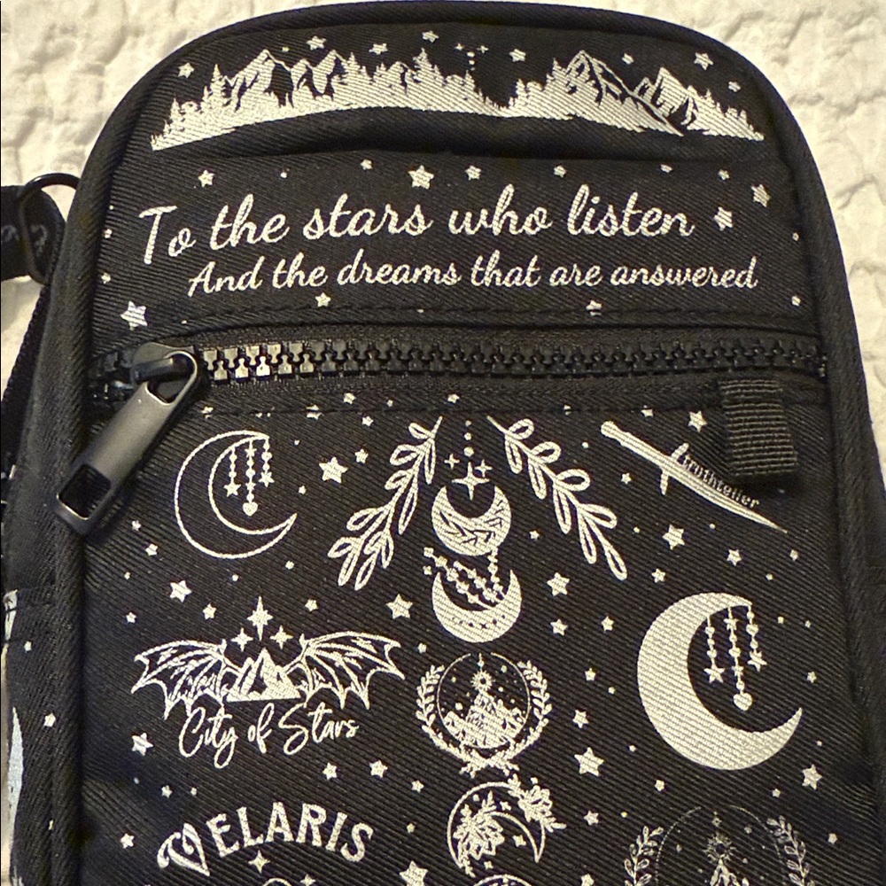 Buggy Acotar Aris Black Celestial Crossbody Bag - Picture 3 of 5